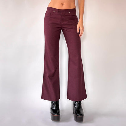 90s Anchor Blue Flare Pants (XS)