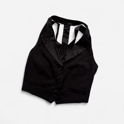 Indie Sleaze Open Back Suit Vest (S)