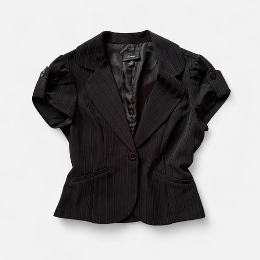 Y2K Pinstripe Office Siren Top (M)