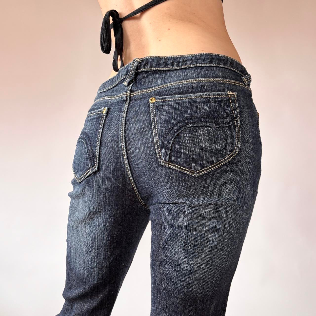 Y2K Low Rise Flare Jeans (XS/S)