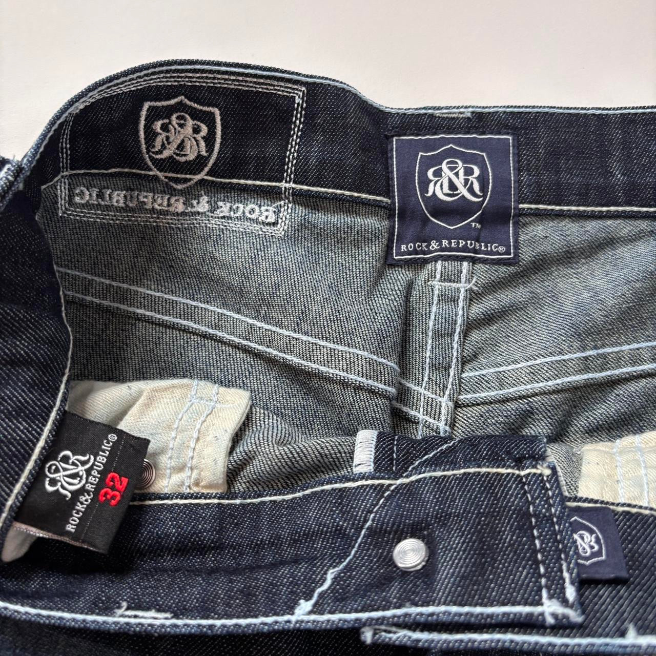 Rock & Republic Dark Wash Boyfriend Jeans (M)