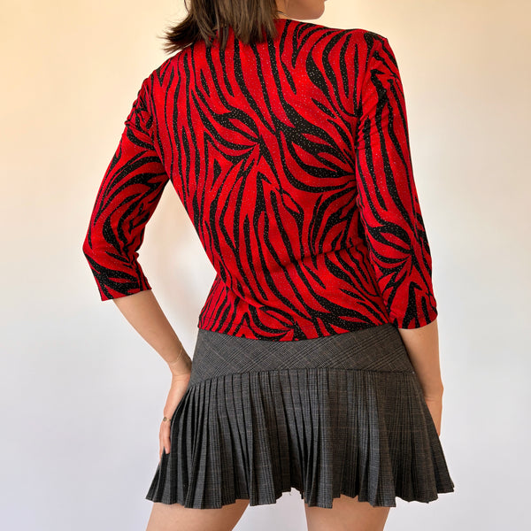 90s Slinky Tiger Top (M)