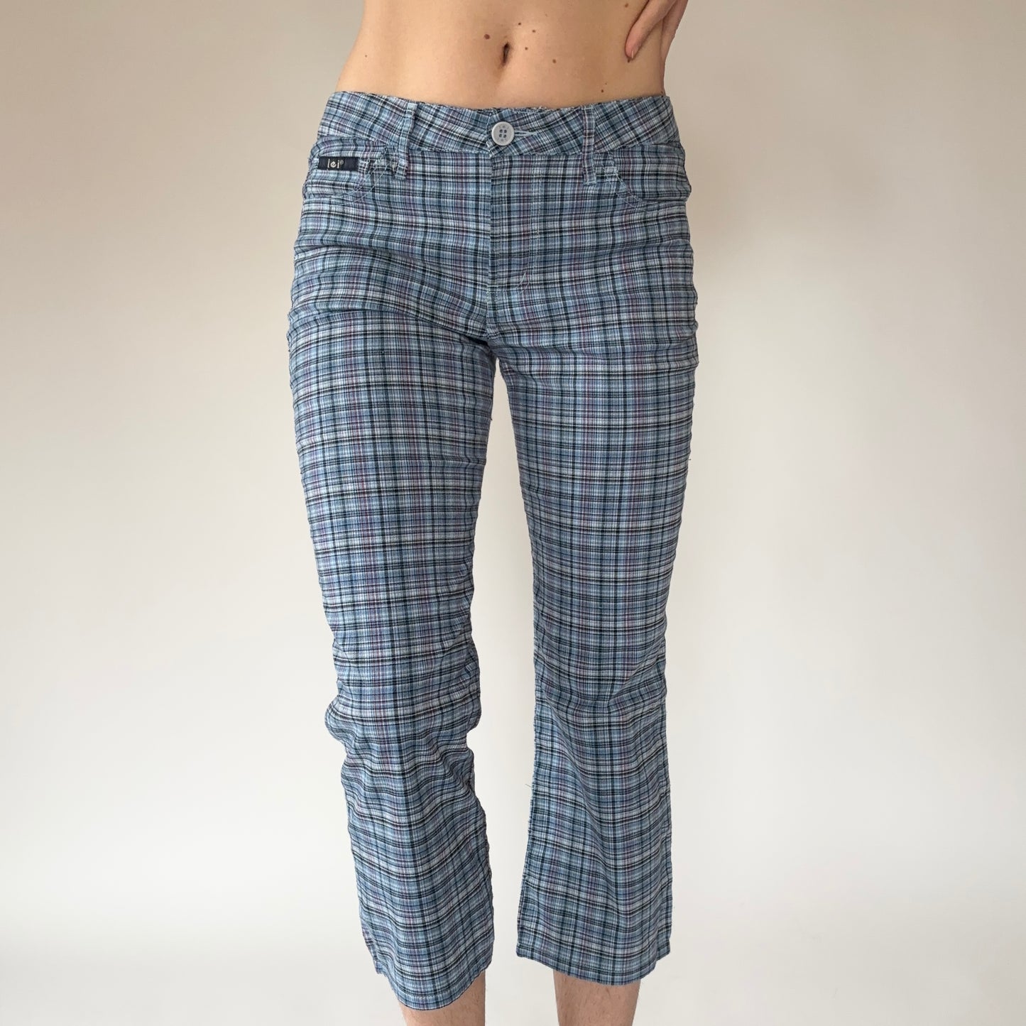 2000s Plaid Capris (XS/S)