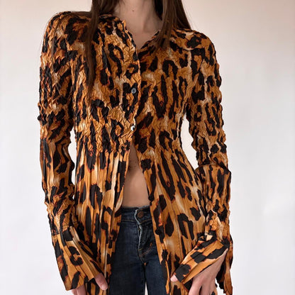 Y2K Alberto Makali Leopard Tunic (S/M)