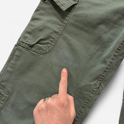 Y2K Olive Cargo Capris (XS/S)