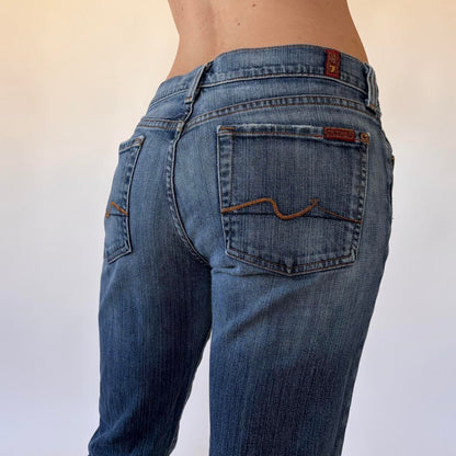 Y2K Low Rise Seven Jeans (S)