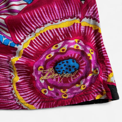 Desigual Cowl Neck Graphic Top (XS/S)