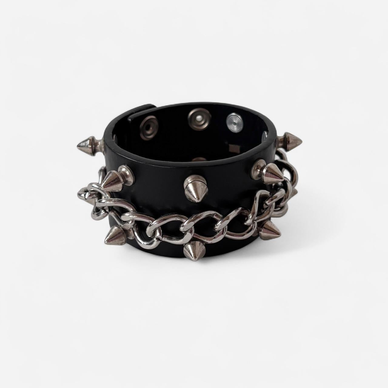 Studded Leather Cuff Bracelet