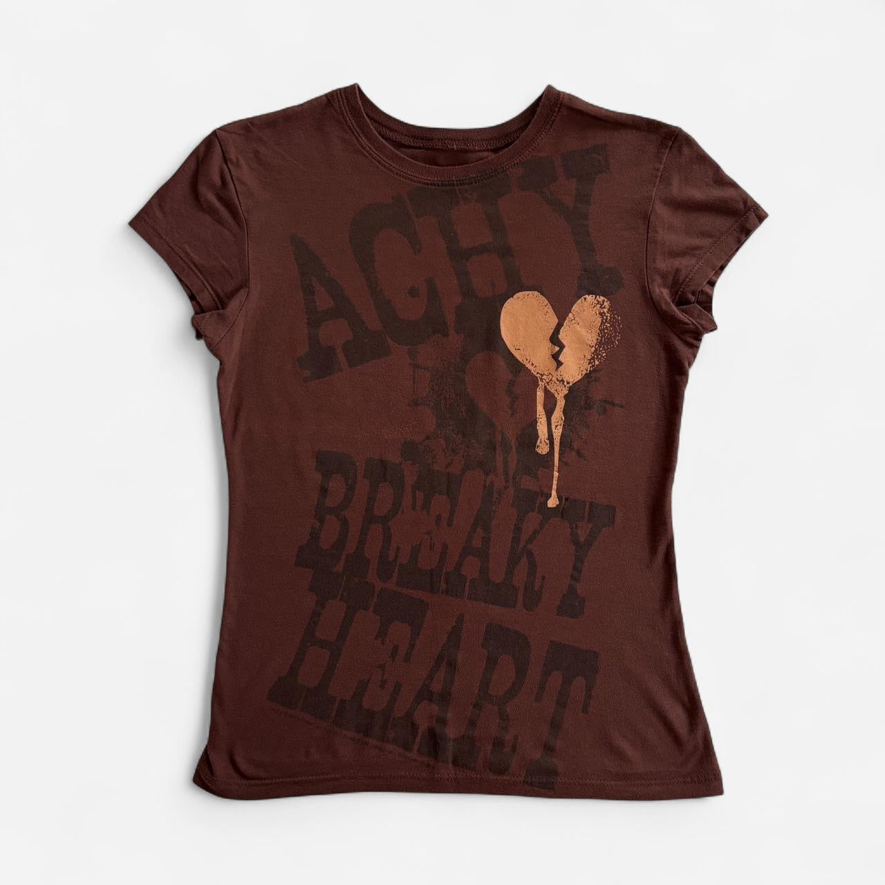 Y2K Achy Breaky Heart Baby Tee (XS/S)