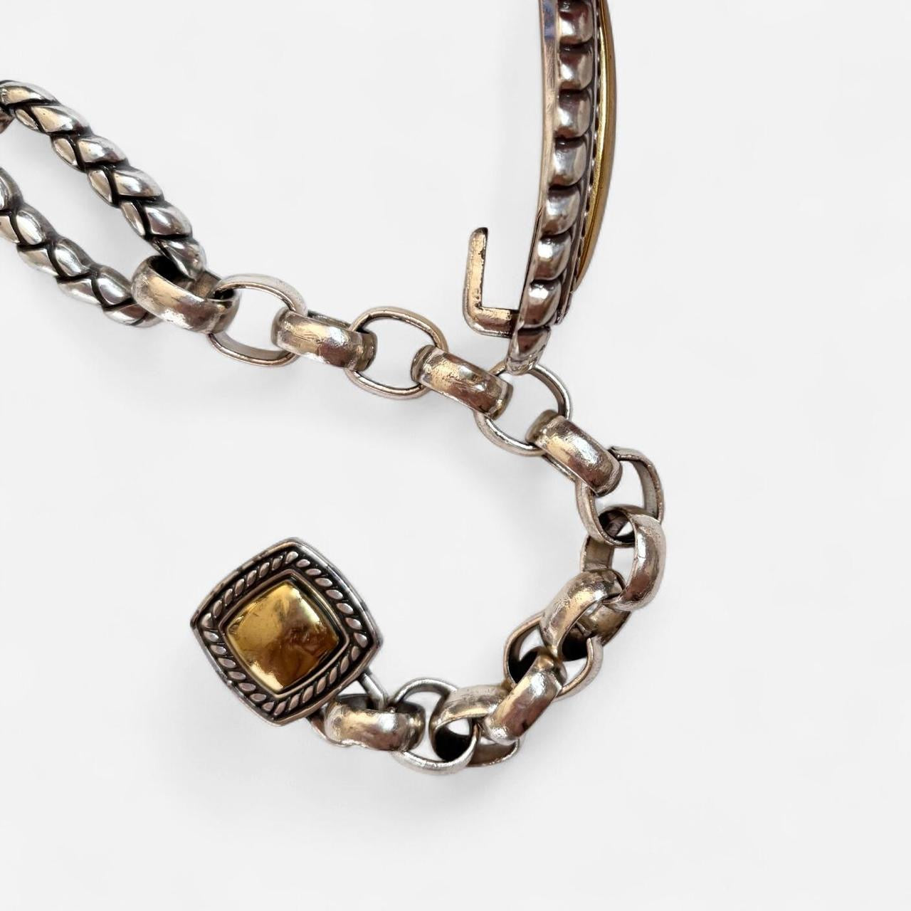 90s Mixed Metal Chain Belt