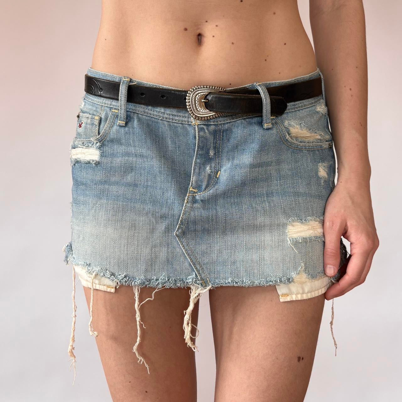 Vintage Western Leather Belt (XS/S)