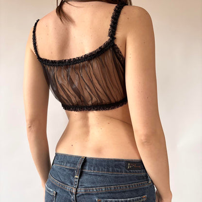 Fringy Mesh Bralette (S)