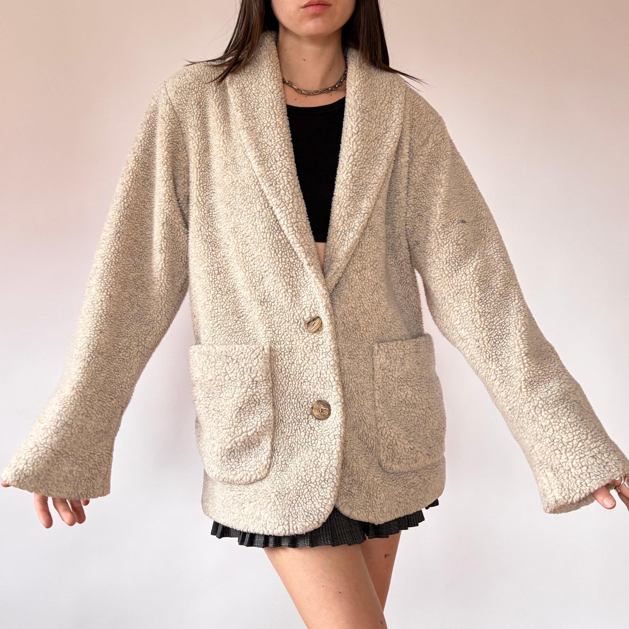 90s Teddy Blazer (XS)