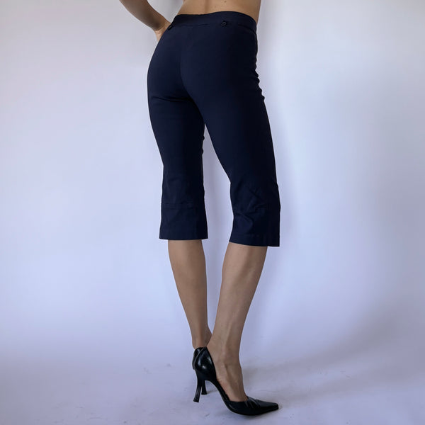 2000s Navy Capri Flares (XS)