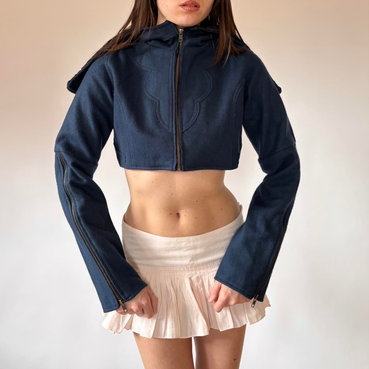 2000s Cropped Festival Hoodie (S)