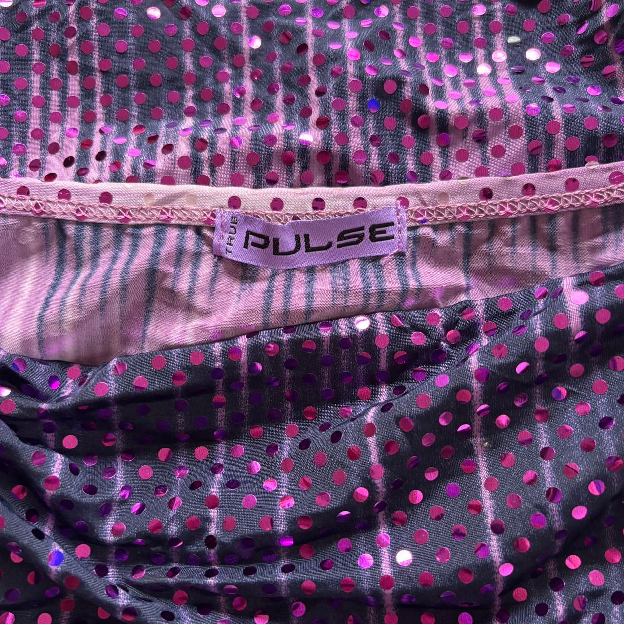 Y2K Purple Sequin Party Top (M/L)
