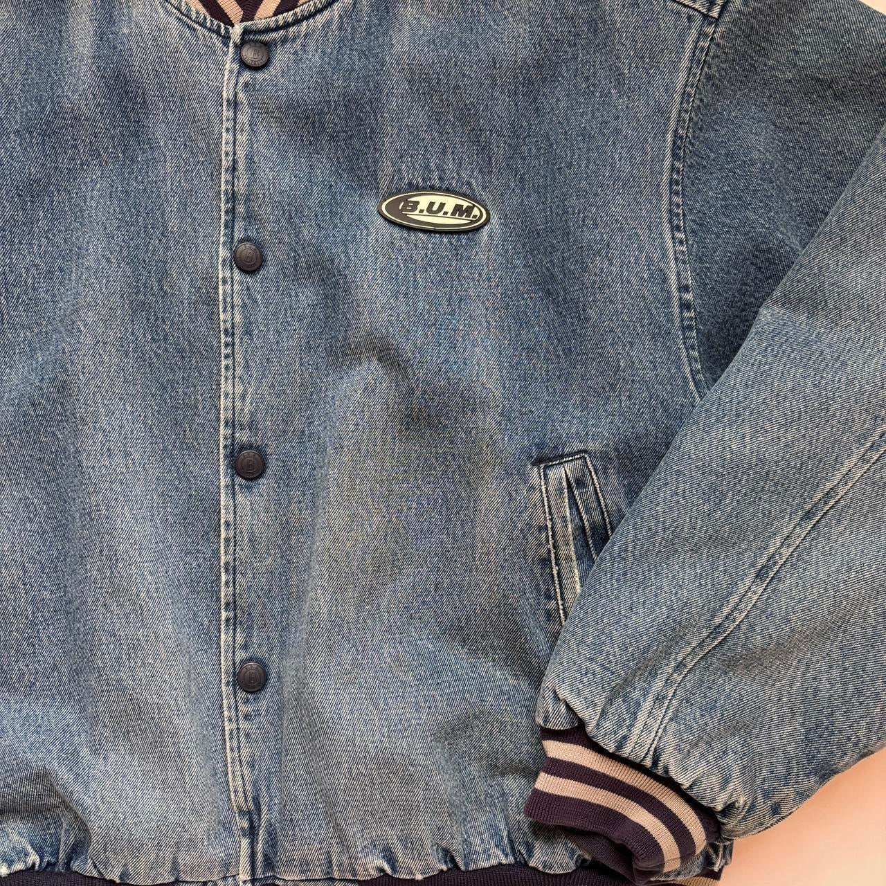 90s Boyfriend Denim Bomber Jacket (XL)