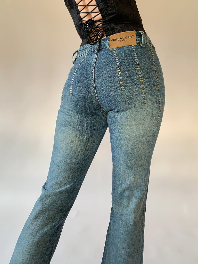 Y2K Flare Jeans - S/M – Hazy Vintage