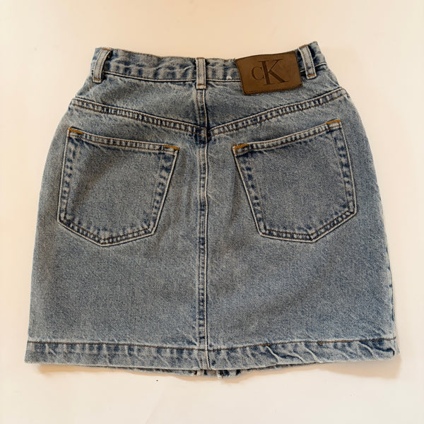 Calvin Klein 90s Denim Skirt (XS)