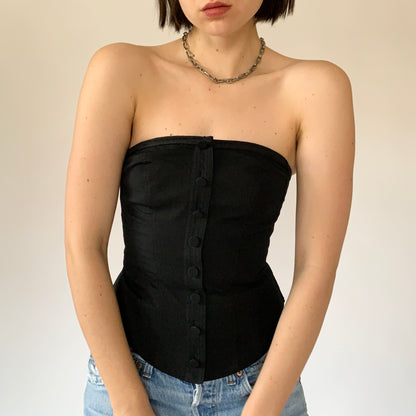Y2K Strapless Top (XS)