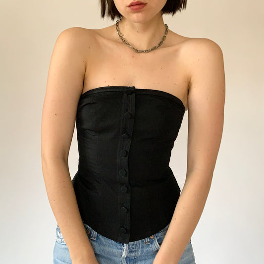 Y2K Strapless Top (XS)