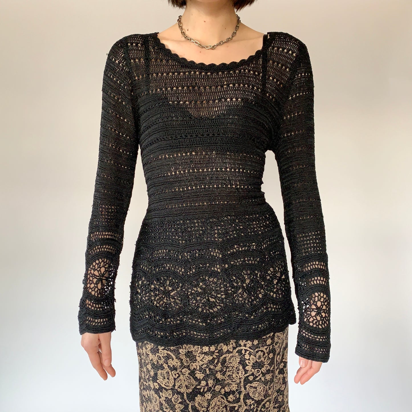 Vintage Crochet Top (S/M)