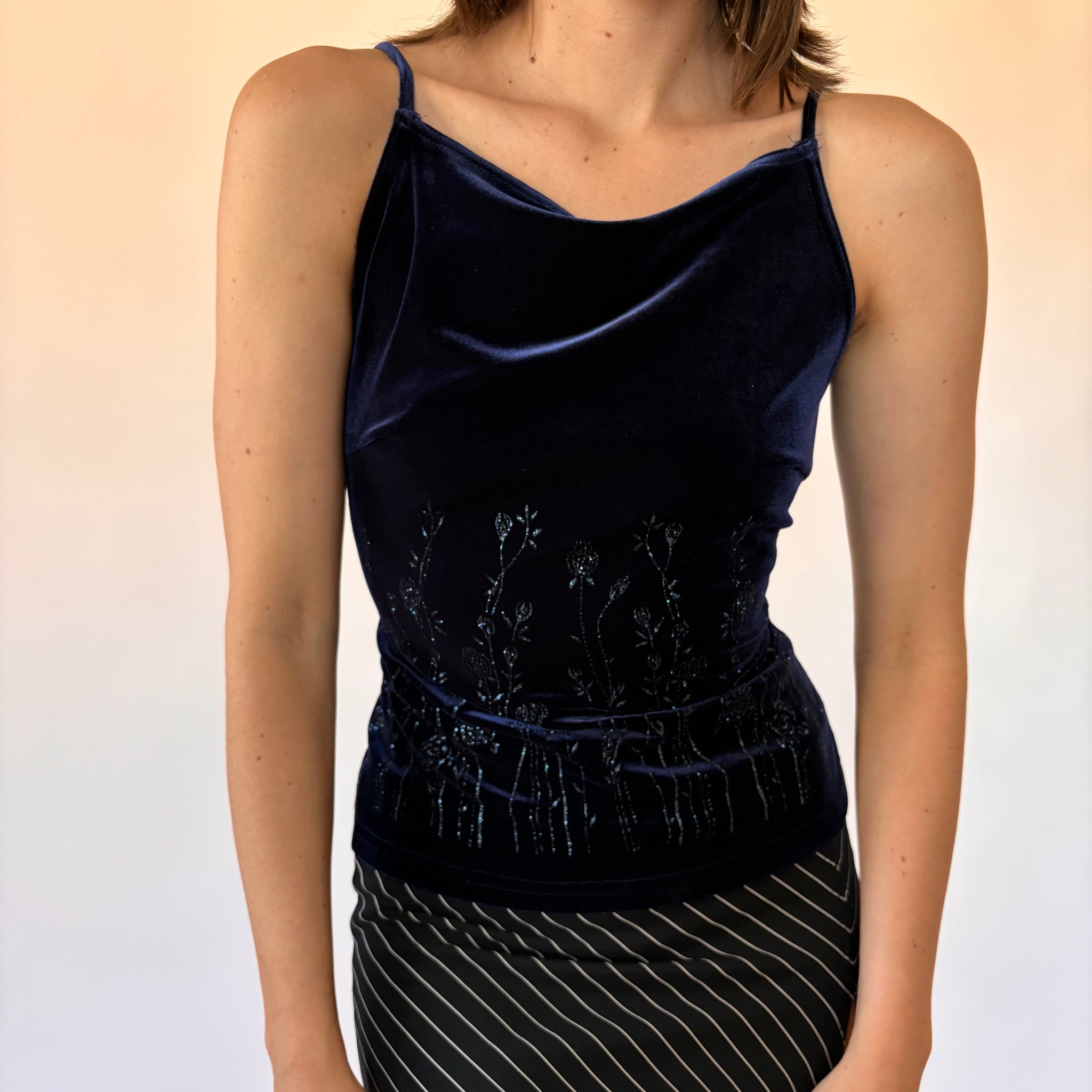 90s Velvet Midnight Tank (M)