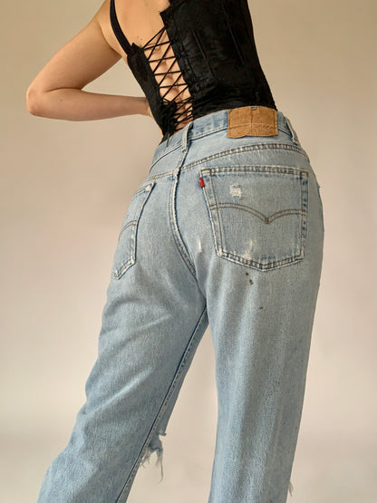 Vintage Distressed Levi’s 501s (M)