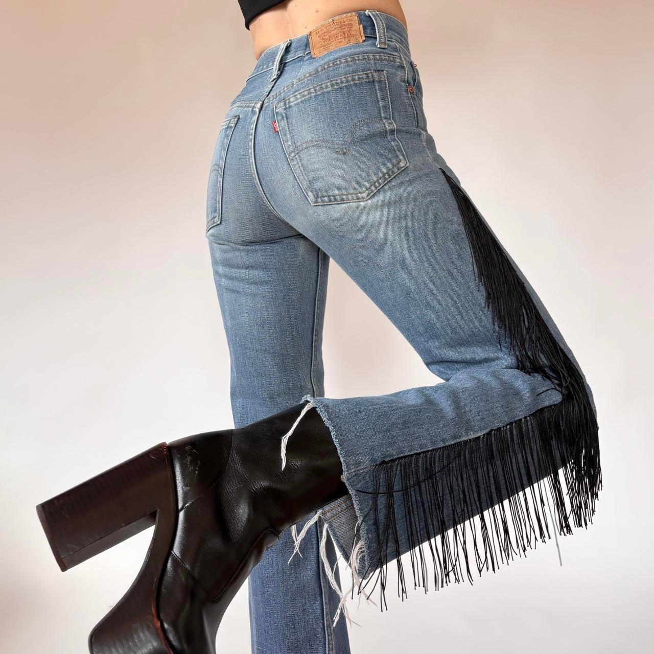 Levi’s 80s Custom Fringe Jeans (XS)