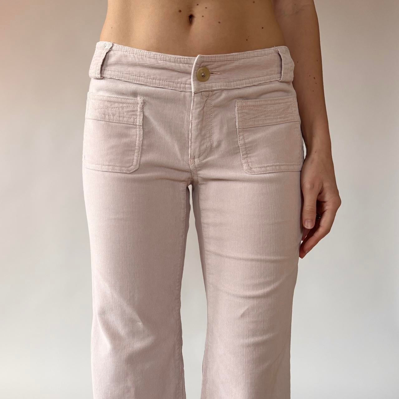 Y2K Baby Pink Corduroys (XS)