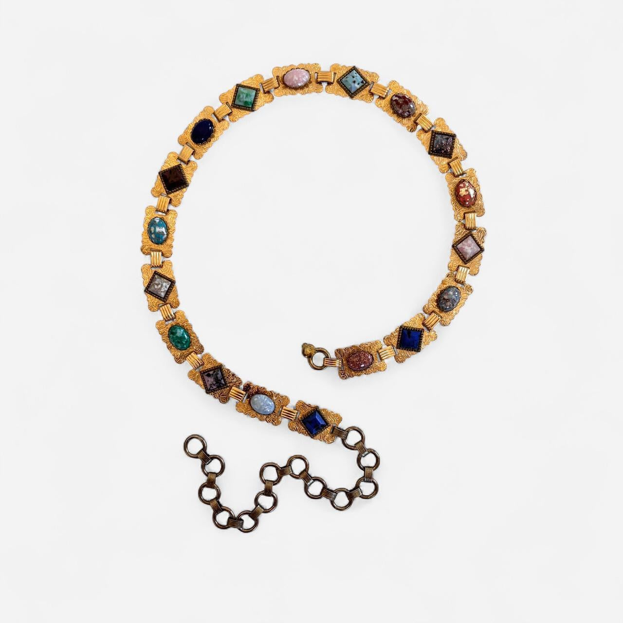 Vintage Gemstone Chain Belt