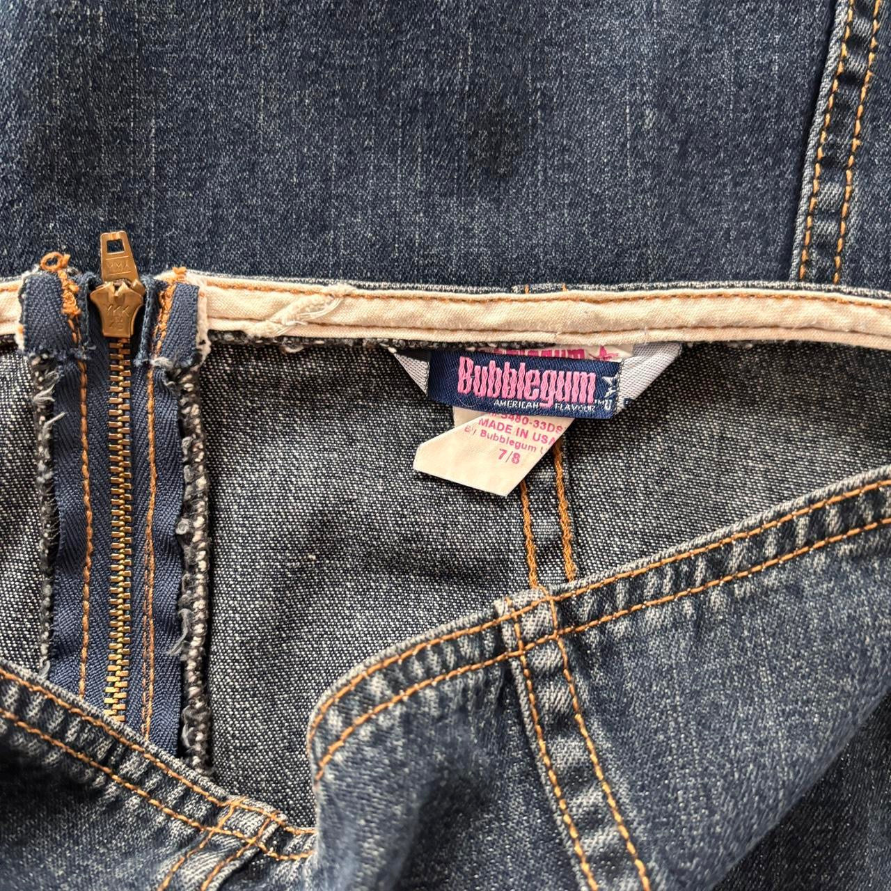 Y2K Dark Wash Denim Maxi Skirt (XS/S)