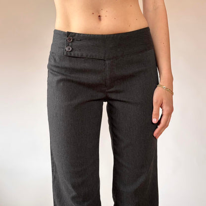 Y2K Gray Office Trousers (XS)