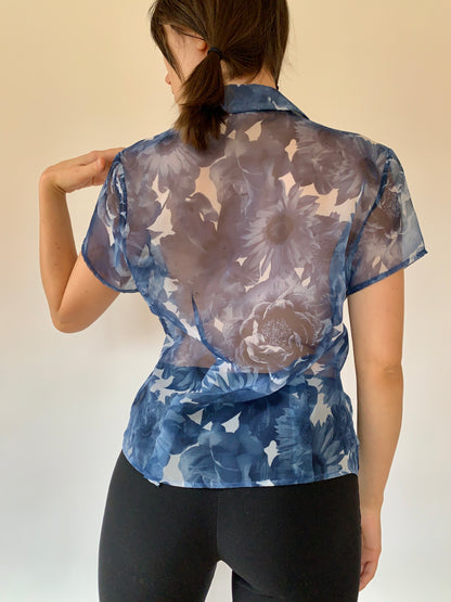 Vintage 1990s Sunflower Blouse