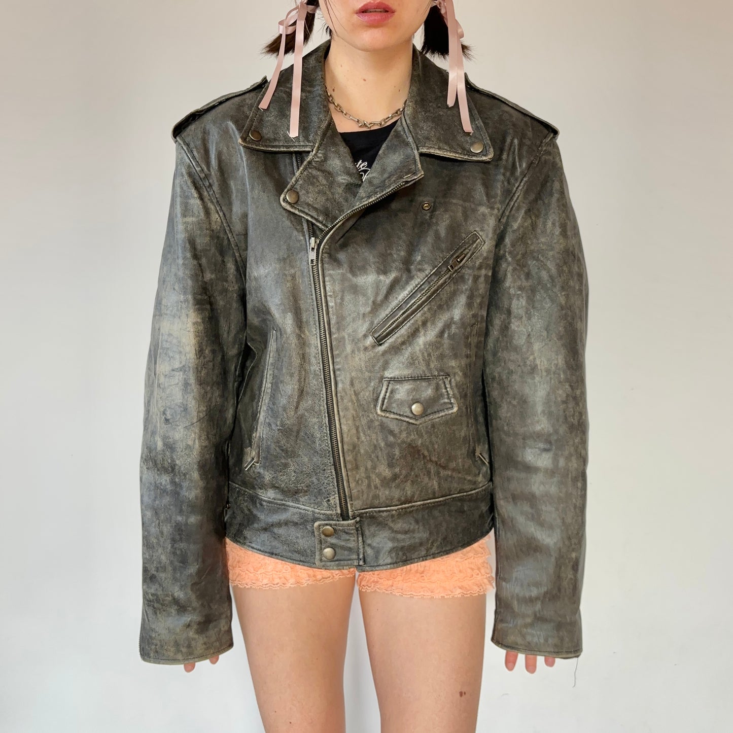 90s Biker Jacket (XL)