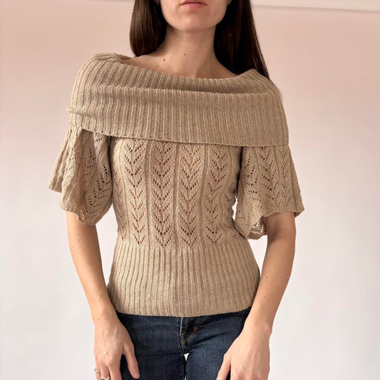 2000s Slouchy Knit Top (S)