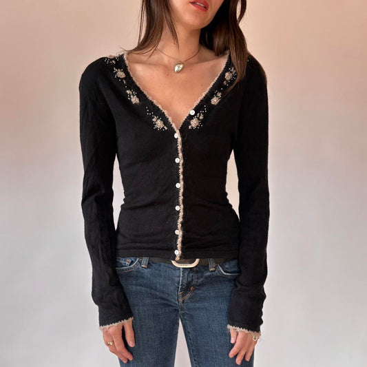 90s Silk & Cashmere Cardigan (S/M)