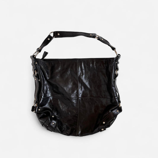 Genuine Leather Studded Bag