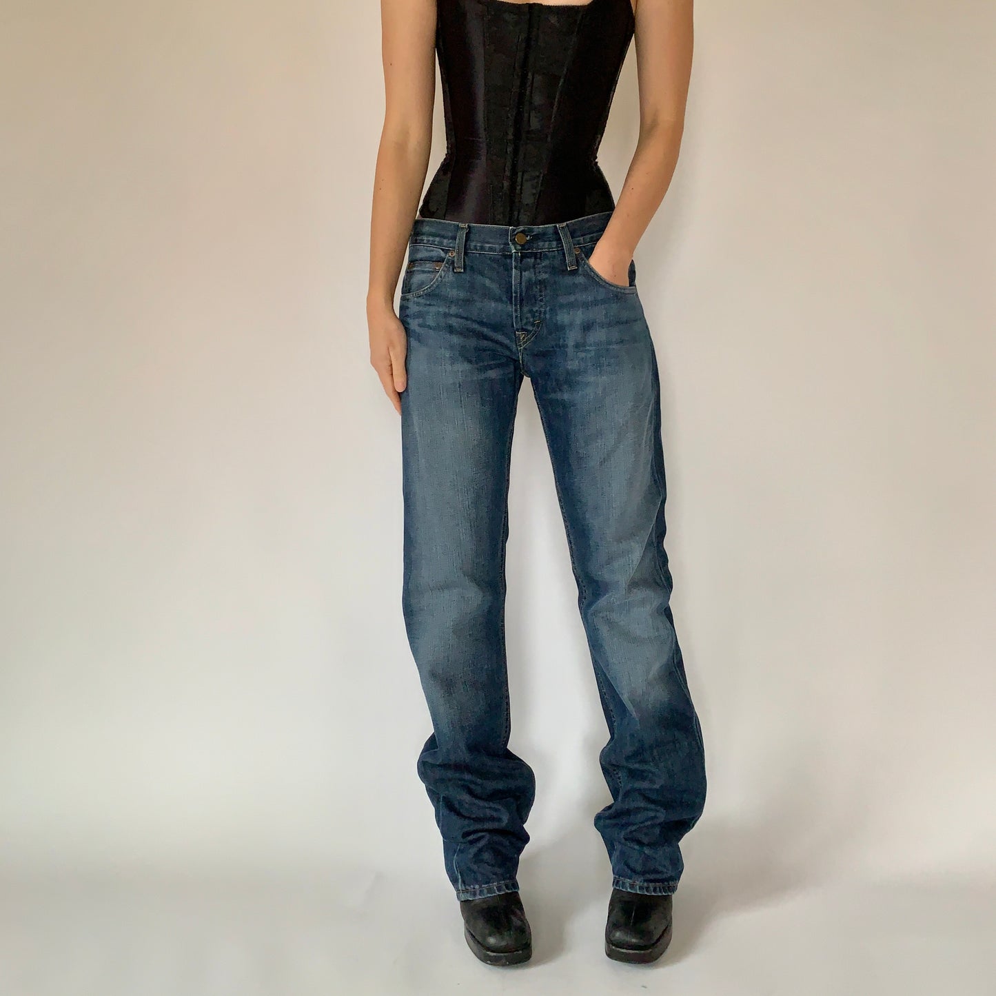 2000s Boyfriend Jeans (M)