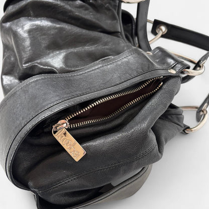 00s Black Leather Kooba Bag