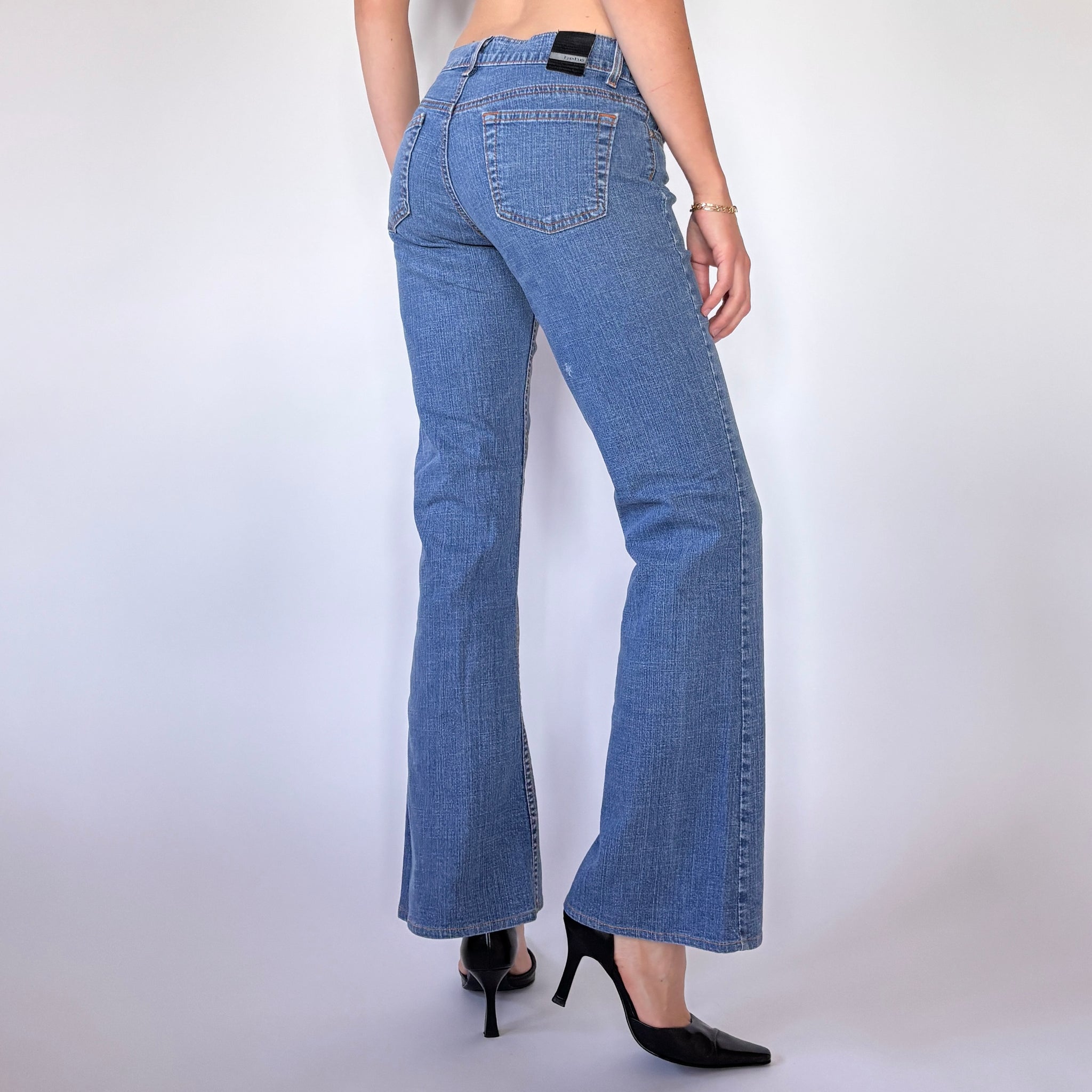 Bebe Y2K Low Rise Jeans (XS)