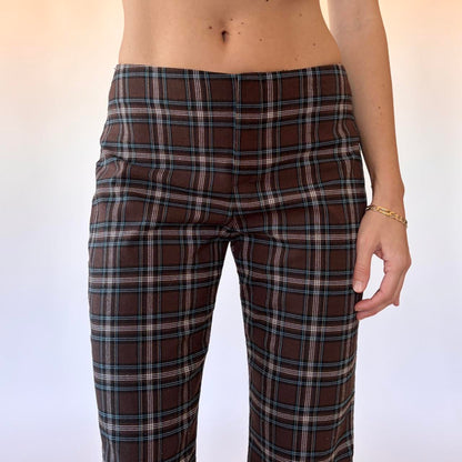 A. Byer Plaid Flares (S)