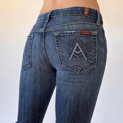 2000s Low Rise Seven Jeans (XXS)