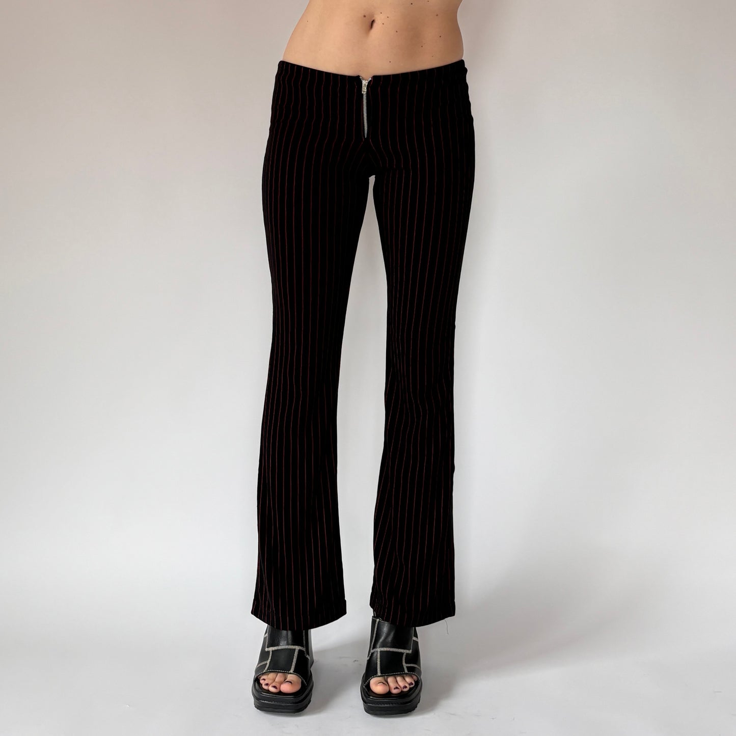 Y2K Pinstripe Flares (XS/S)