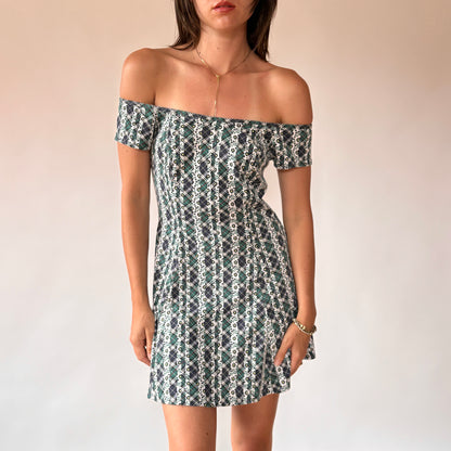 90s Plaid Mini Dress (S)