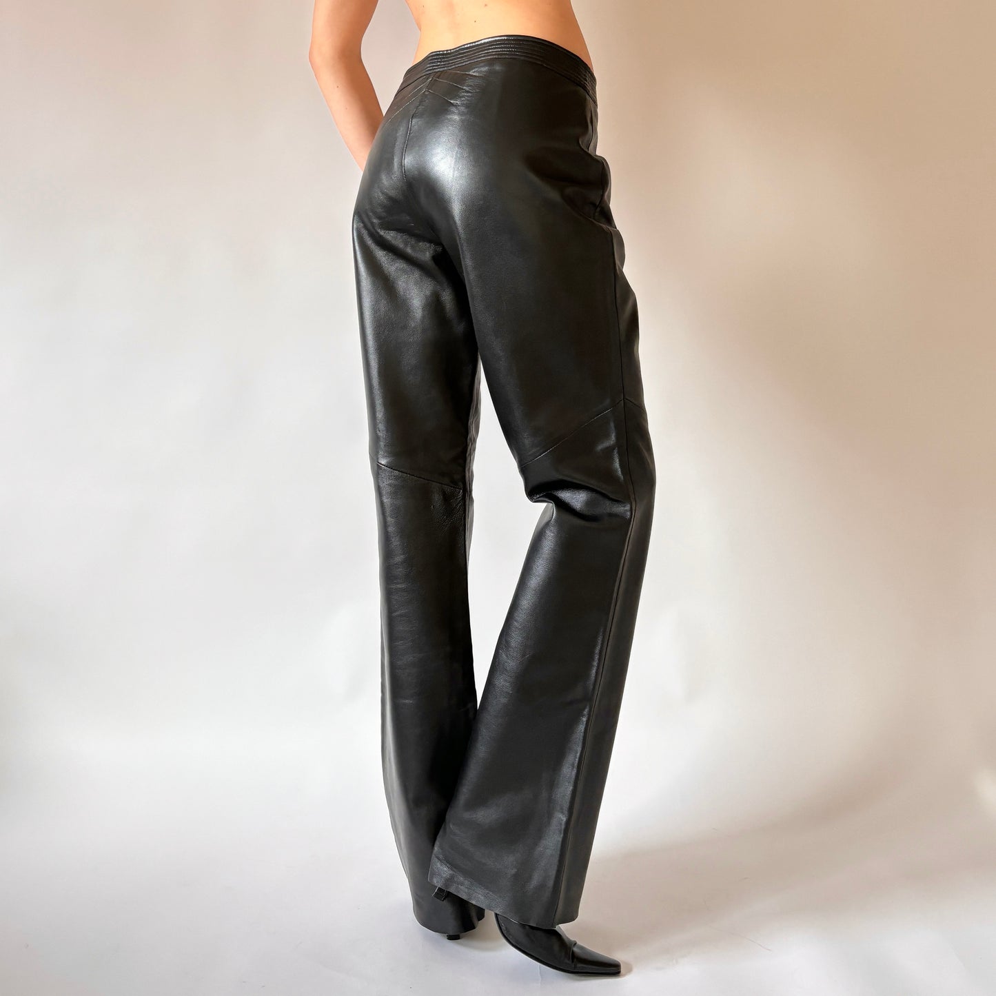 Vintage Genuine Leather Pants (S/M)