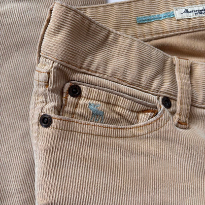 Y2K Abercrombie & Fitch Low Rise Corduroys (XXS)
