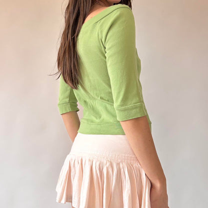 Y2K Off Shoulder Ballet Top (M)