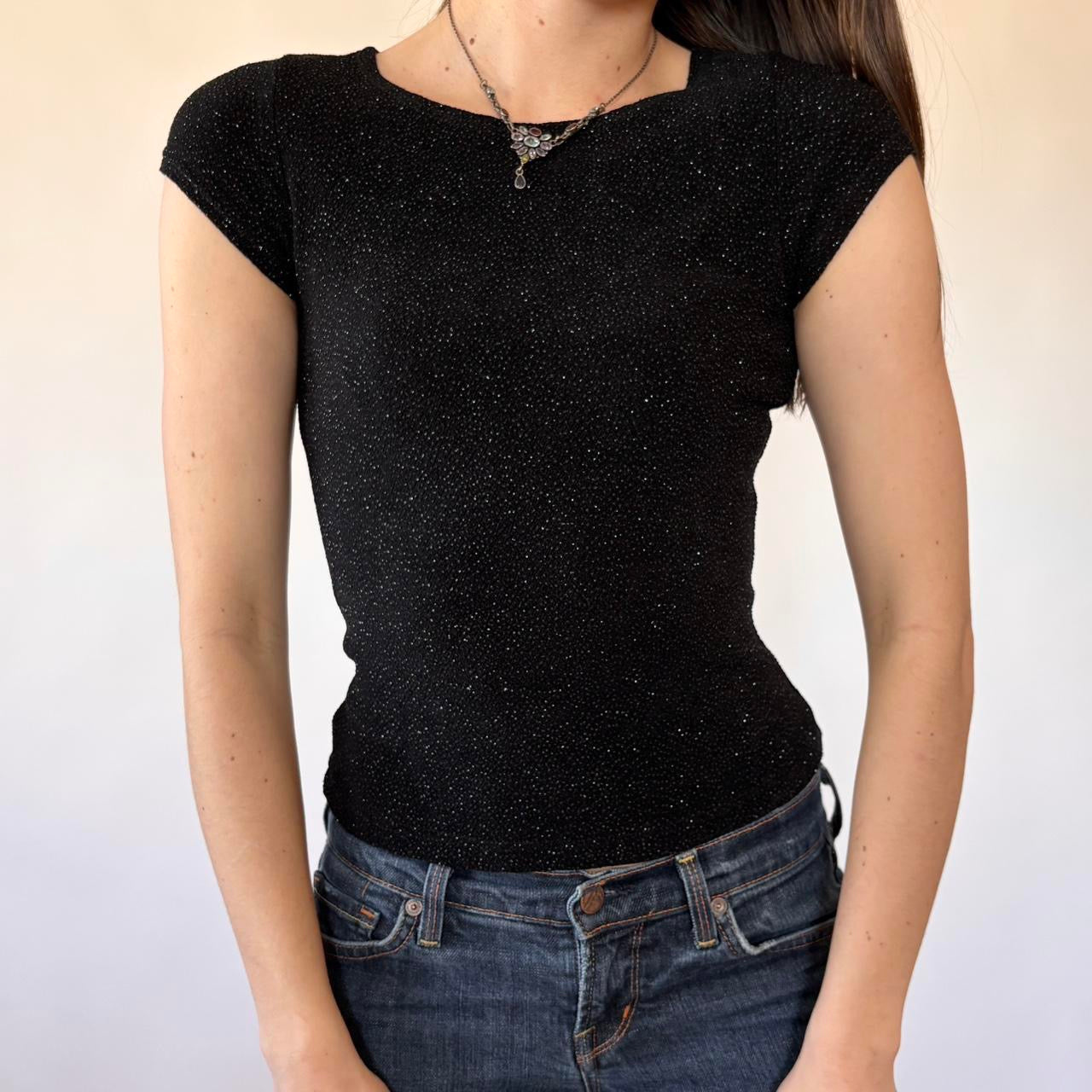 90s Slinky Glitter Tee (XS/S)