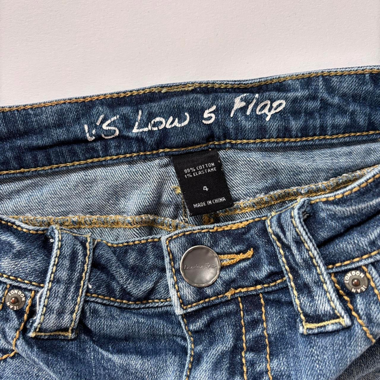 Y2K Low Rise Denim Mini Skirt (XS/S)